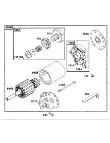 B&S Electric Starter (Part 2) parts for Mtd Pro Z-Force 53AB555M195 from AppliancePartsPros.com