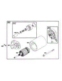 B&S Electric Starter (Part 4) parts for Mtd Pro Z-Force 53AB555M195 from AppliancePartsPros.com