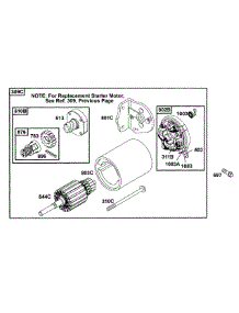 B&S Electric Starter - Roll Pin Style parts for Mtd Pro Z-Force 53AB555M195 from AppliancePartsPros.com