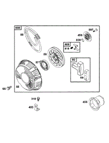 B&S Rewind Starter Assembly (Part 1) parts for Mtd Pro Z-Force 53AB555M195 from AppliancePartsPros.com