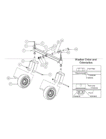 Front Caster Assembly parts for Mtd Pro Z-Force 53AB555M195 from AppliancePartsPros.com