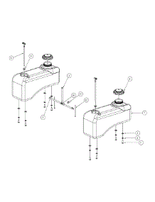 Fuel Tank Assembly parts for Mtd Pro Z-Force 53AB5B8K195 from AppliancePartsPros.com
