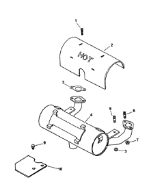 Kohler Engine Exhaust parts for Mtd Pro Z-Force 53AB5B8K195 from AppliancePartsPros.com