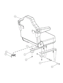 Seat Assembly parts for Mtd Pro Z-Force 53AB5B8K195 from AppliancePartsPros.com