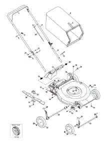 General Assembly parts for Murray Push Walk-Behind Mower 11A-A1B1758 / 2015 from AppliancePartsPros.com