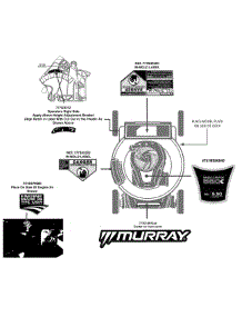 Label Map parts for Murray Push Walk-Behind Mower 11A-A23K758 / 2013 from AppliancePartsPros.com