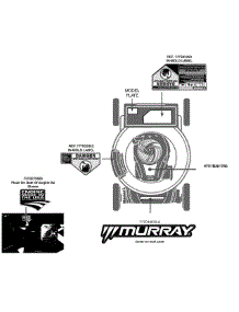 Label Map 11A-A23k758 parts for Murray Push Walk-Behind Mower 11A-A23K758 / 2014 from AppliancePartsPros.com