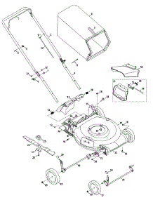 General Assembly parts for Murray Push Walk-Behind Mower 11A-A2BA758 / 2014 from AppliancePartsPros.com