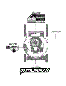 Label Map 11A-B23m758 parts for Murray Push Walk-Behind Mower 11A-B23M758 / 2012 from AppliancePartsPros.com