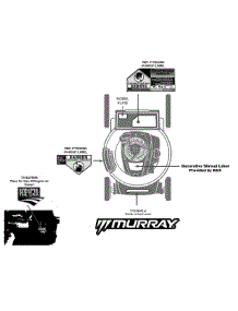 Label Map 11A-B23z758 parts for Murray Push Walk-Behind Mower 11A-B23Z758 / 2015 from AppliancePartsPros.com
