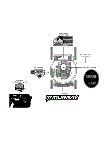 Label Map parts for Murray Push Walk-Behind Mower 11A-B24Z758 / 2013 from AppliancePartsPros.com