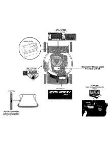 Label Map 12A-A03z758 parts for Murray Self-Propelled Walk-Behind Mower 12A-A03Z758 / 2014 from AppliancePartsPros.com