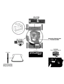 Label Map 12A-A03z758 parts for Murray Self-Propelled Walk-Behind Mower 12A-A03Z758 / 2015 from AppliancePartsPros.com