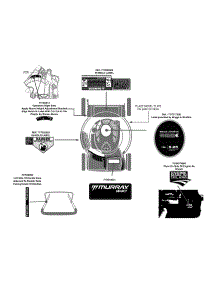 Label Map parts for Murray Self-Propelled Walk-Behind Mower 12A-A04Z758 / 2013 from AppliancePartsPros.com