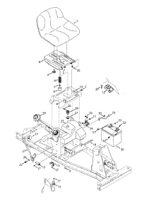 Seat, Fuel Tank & Electrical parts for Murray Lawn Tractor 13AC26JD058 / 2015 from AppliancePartsPros.com