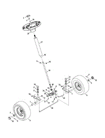 Front End Steering parts for Murray Lawn Tractor 13B326JC758 / 2014 from AppliancePartsPros.com