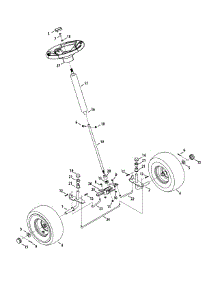 Front End Steering parts for Murray Lawn Tractor 13B326JC758 / 2015 from AppliancePartsPros.com