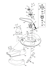 Mower Deck parts for Murray Lawn Tractor 13B326JC758 / 2015 from AppliancePartsPros.com