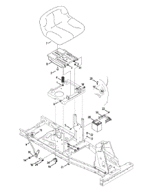 Seat & Electrical parts for Murray Lawn Tractor 13B326JC758 / 2015 from AppliancePartsPros.com