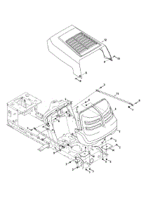 Hood parts for Murray Lawn Tractor 13BC76LF058 / 2014 from AppliancePartsPros.com