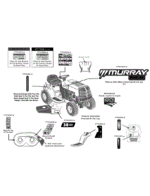 Label Map parts for Murray Lawn Tractor 13BC76LF058 / 2014 from AppliancePartsPros.com