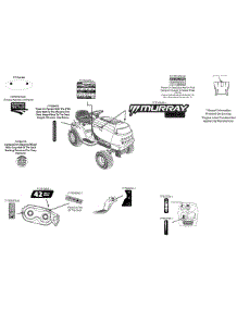 Label Map 13Am775s058 parts for Murray Lawn Tractor 13AM775S058 / 2015 from AppliancePartsPros.com