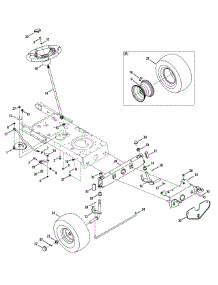 Front End Steering parts for Murray Lawn Tractor 13AC76LF058 / 2012 from AppliancePartsPros.com
