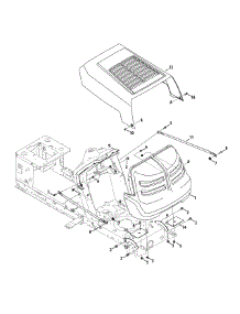 Hood Style 0 parts for Murray Lawn Tractor 13AM77LS058 / 2012 from AppliancePartsPros.com