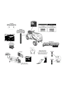 Label Map 13Ao785s058 parts for Murray Lawn Tractor 13AO785S058 / 2013 from AppliancePartsPros.com