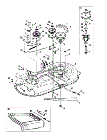 Mower Deck 42-Inch parts for Murray Lawn Tractor 13AO785S058 / 2013 from AppliancePartsPros.com