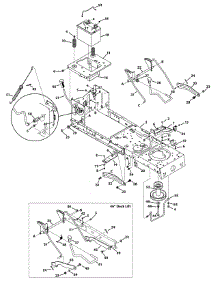 Frame & Pto Lift parts for Murray Lawn Tractor 13AO785T058 / 2012 from AppliancePartsPros.com