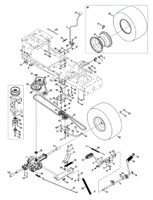 Transmission Drive Assembly parts for Murray Lawn Tractor 13AO785T058 / 2012 from AppliancePartsPros.com