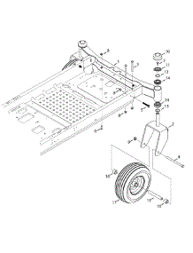 Front Axle parts for Murray Z-Series 17ADCACT058 / 2015 from AppliancePartsPros.com