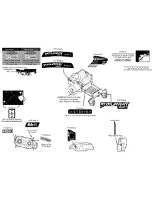 Label Map 17Adcact058 parts for Murray Z-Series 17ADCACT058 / 2015 from AppliancePartsPros.com