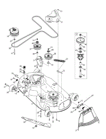 Mower Deck 46-Inch Deck parts for Murray Z-Series 17ADCACT058 / 2015 from AppliancePartsPros.com