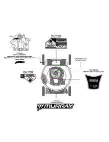 Label Map 11A-A23k758 parts for Murray Push Walk-Behind Mower 11A-A23K758 / 2012 from AppliancePartsPros.com