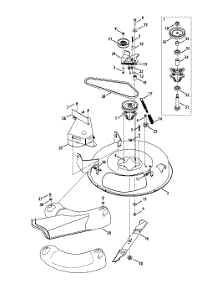 Mower Deck parts for Murray Lawn Tractor 13A326JC058 / 2013 from AppliancePartsPros.com