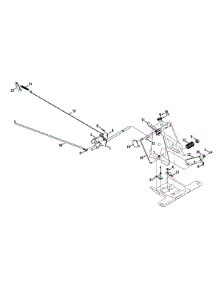 Pedal Controls parts for Murray Lawn Tractor 13A326JC058 / 2013 from AppliancePartsPros.com
