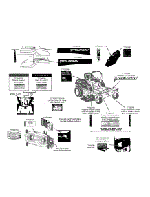 Label Map parts for Murray Z-Series MZ210-42 / 2013 from AppliancePartsPros.com