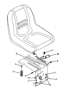 Seat Adjustment parts for Murray Z-Series MZ210-42 / 2013 from AppliancePartsPros.com