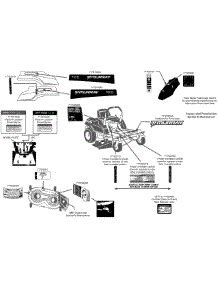 Label Map 17Ac2acs058 parts for Murray Z-Series MZ2142 / 2012 from AppliancePartsPros.com