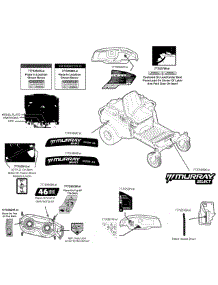 Label Map parts for Murray Z-Series 17ADCACT058 / 2014 from AppliancePartsPros.com