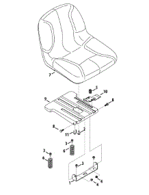 Seat Adjustment parts for Murray Z-Series 17ADCACT058 / 2014 from AppliancePartsPros.com