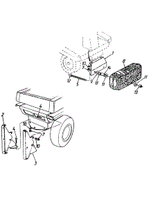 Twin Bag Grass Collector Mounting Kit parts for Oem-Attachments Ope 190-073-000 / 1995 from AppliancePartsPros.com