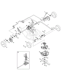 Drive Assembly parts for Platinum Self-Propelled Walk-Behind Mower 12AI832Q724 / 2008 from AppliancePartsPros.com
