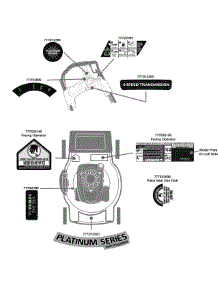 Label Map parts for Platinum Self-Propelled Walk-Behind Mower 12AI832Q724 / 2009 from AppliancePartsPros.com
