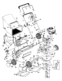 General Assembly parts for Power Kraft Push Walk-Behind Mower 116-808T088 / 1996 from AppliancePartsPros.com