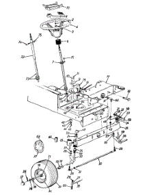 Wheels, Front / Steering Assembly / Axle, Front parts for Power Kraft Lawn Tractor 135Q699H088 / 1995 from AppliancePartsPros.com