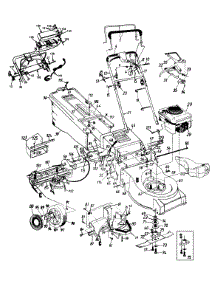 General Assembly parts for Power Kraft Self-Propelled Walk-Behind Mower TMO-3741007 / 1996 from AppliancePartsPros.com