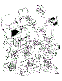 General Assembly parts for Power Kraft Self-Propelled Walk-Behind Mower TMO-3749500 / 1995 from AppliancePartsPros.com